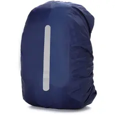 Capa de Mochila Impermeável Refletiva Camping Grande Azul