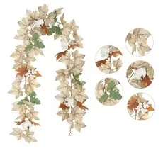 Kit De Folhas Artificiais Maple Plátano Canadenses Arranjo
