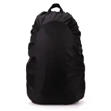 Capa de Mochila Impermeável Camping Média Preta