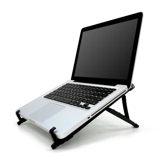 Base Suporte Notebook Regulável Preto/Branco Reliza