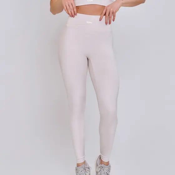 Calça Legging Academia Com Forro Elegante Tecido Fio Duplo Não Marca