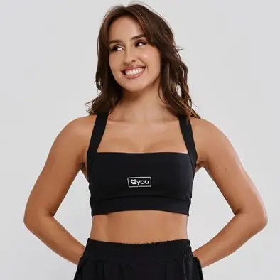 Top Fitness Confortável Feminino Silk 2You Poliamida Fio Duplo