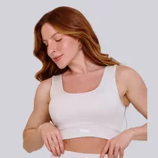 Roupa de Academia Top Sustentação Tecido Fio Duplo Confortável