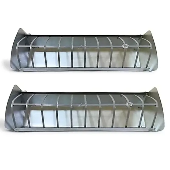 Kit 2 Comedouros Calha 50cm Para Codornas Pintos Frangos Galinhas