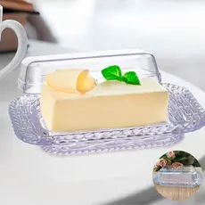 Pote em Acrílico para manteiga e alimentos Com Tampa manteigueira