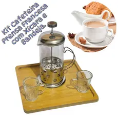 Cafeteira Prensa Francesa de Inox e Vidro Café Cremeira Chá Capuccino Cremoso 350 e 600ml