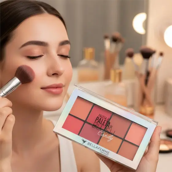 Paleta De Blush Candy Bella Femme Lançamento