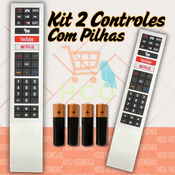Controle Tv Aoc Smart Netflix Youtube Rc4183901- 50U6295/78G