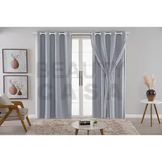 Cortina Blackout Com Tecido voil liso 4,20m x 2,50m blackout 100% Voil Liso