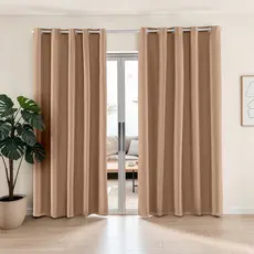 Cortina Blackout Corta Luz com Ilhós para Varão Sala Quarto Vários Tamanhos Tecido Blackout