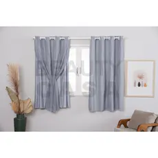 Cortina Blackout PVC com Tecido Voil 2,00 x 1,40 Varias Cores