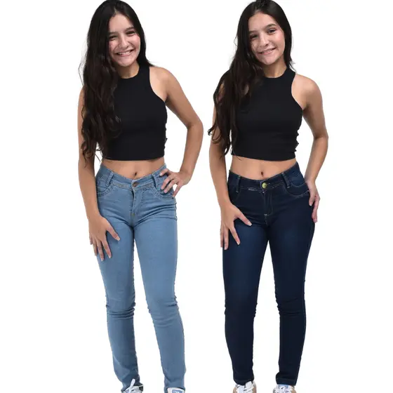 Calça Jeans Feminina Infantil Juvenil 8 ao 16 Anos Menina com Elastano Top de Linha Modinha