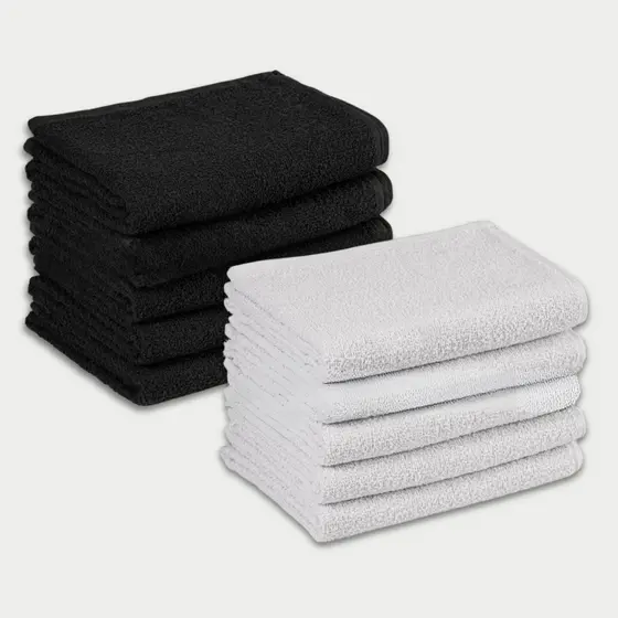 Kit com 30 Toalhas de Rosto Grande - Uso Profissional - Salão - Barbearia - Manicure