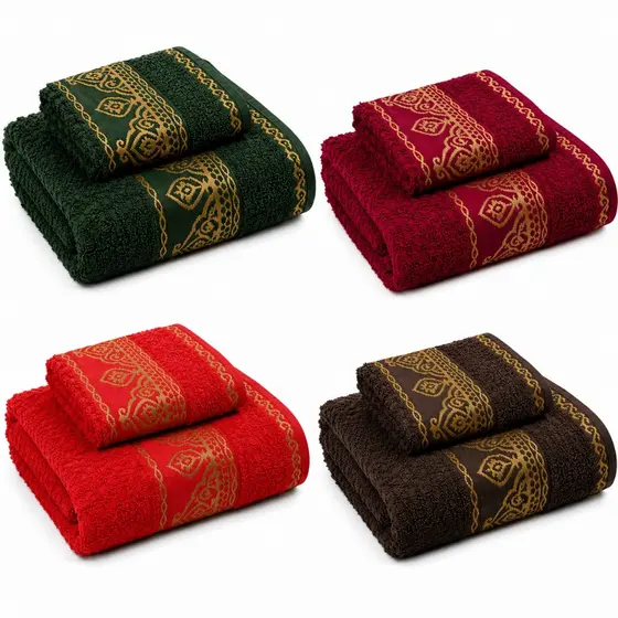Jogo Toalhas 02 Peças Banho e Rosto Fio Penteado Luxo Algodão Grande Macia 400g/m² Laune Haus