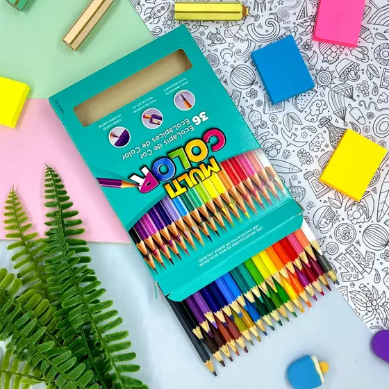 Lapis de Cor Multicolor 36 Cores Volta as Aulas