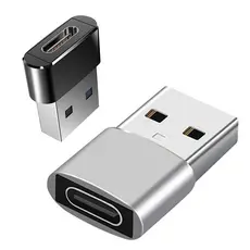 Adaptador Plug Tipo C Fêmea Para USB Macho 2.0