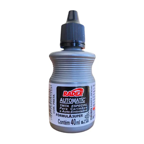 Tinta para Carimbo Automático Automatic Radex Preto