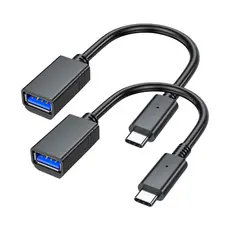 Cabo Otg Adaptador 2 UNI Tipo C Macho P/ USB femêa