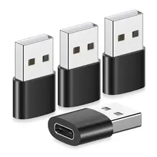 Adaptador Plug Tipo C Fêmea Para USB Macho Kit C/ 3 Conversor Para Celular