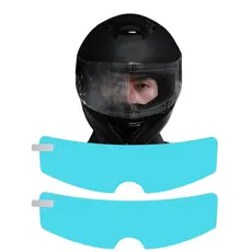 2 Película De Capacete À Prova De Chuva Motocicleta Hd Lente Filme Anti Embaçamento