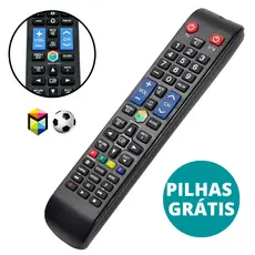 Controle Remoto Compatível Com Samsung Tv Led 3D Futebol com Pilhas