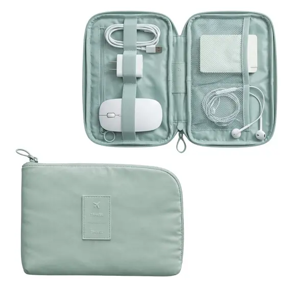 Bolsa De Armazenamento De Cabo De Dados Digital Multifuncional Viagem Necessaire