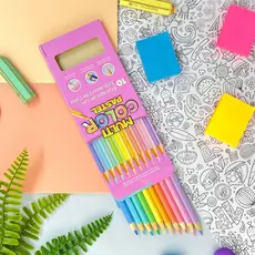 Lapis de Cor Pastel Multicolor 10 Cores Volta as Aulas