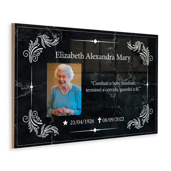 Lapide Azulejo Cerâmica Cemitério Túmulo Jazigo 20x30 ou 40x30 Personalizado