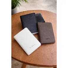 Carteira Personalizada Com Nome Kit Para Casamento Eventos Brindes Slim Com Porta Cartão Externo