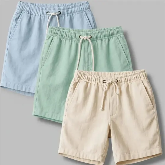 Kit 3 Shorts Masculino Bermuda Linho Verão Envio Imediato Estilo Luxuoso Casual Premium