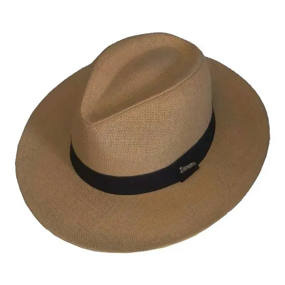 Chapéu Moda Panamá Aba Larga Casual Praia Masculino Feminino