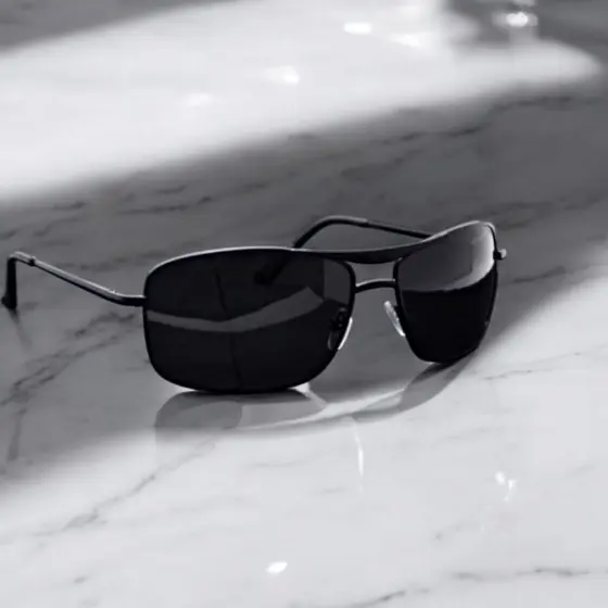 óculos masculino quadrado da moda estilo demolidor de aço reforçado