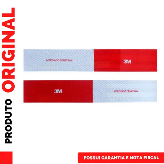 Kit 50 Faixa Refletiva Marca 3M Onibus Caminhao Reboque Van Microonibus Carreta 30x5cm