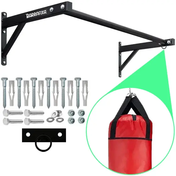 Barra Fixa De Parede Para Treinar Musculação Crossfit Pull-up Chin-up Modelo Externo e Interno