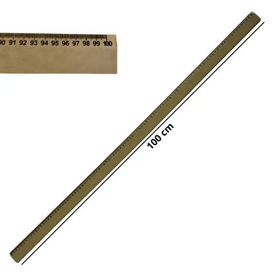 Régua Supertela 100 Cm MDF Com Pegador - 1 unidade