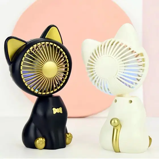 Mini Ventilador Gatinho Portátil De Bolso De Carregamento USB Formato Fofa De Gatinho