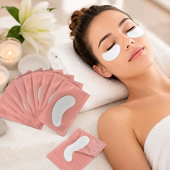 100/200 Pad Gel Protetor Pálpebra Alongamento Cílios Patch Pad Gel Extensão de Cílios
