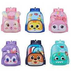 Mochila Infantil Escolar Menina e Menino Passeio Creche