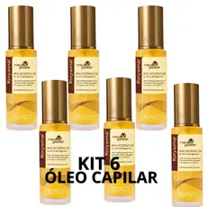 Kit com 6 Óleos Koryanna Maca Essence Original 50ml – Nutrição, Brilho e Reparação Capilar Profunda