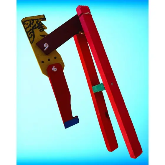 João Bobo Brinquedo de Mão Infantil Madeira Trapezista Acrobata COMPRE NO ATACADO