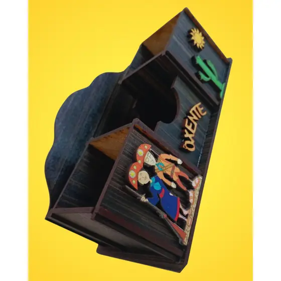 Porta Guardanapos de Mesa MDF OXENTE | Sachês Paliteiro Saleiro Açucareiro