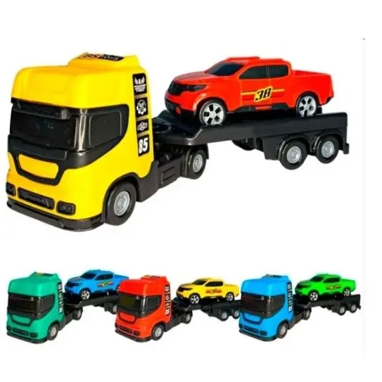 Mini Caminhão Reboque Com Carrinho
