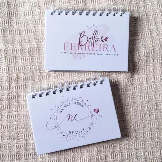 Bloco de agendamento personalizado 10x15cm, 80 fls, 160pg.
