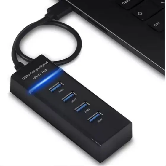 Hub USB 3.0 4 Portas Extensor de Portas USB