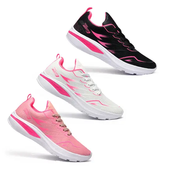 Kit 3 Tenis Feminino Esportivo Hevo para Atividades ao Ar  Livre Confortável
