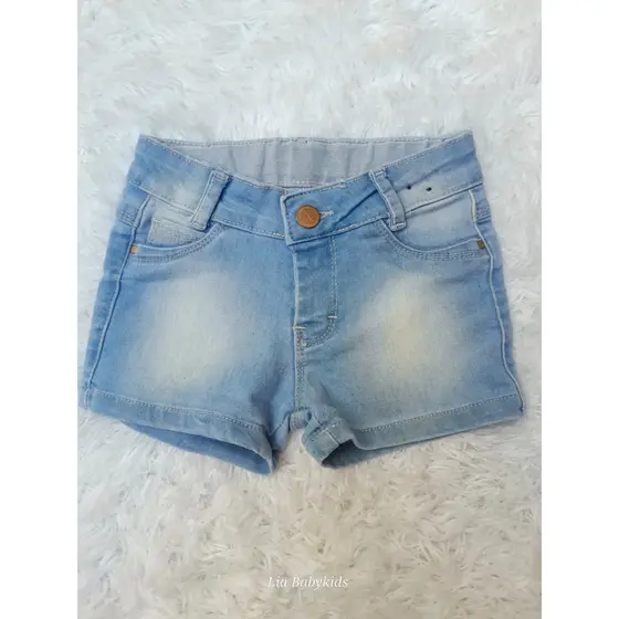 Shorts Jeans Infantil Feminino Paparrel - Tamanho 3 anos - Shorts Bebê Menina