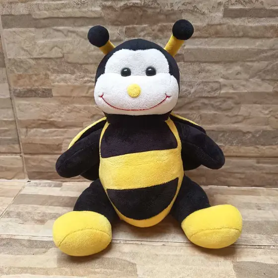 Pelúcia de Abelhinha - Brinquedo Infantil Decoração - 35 cm