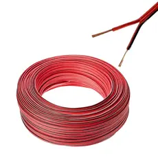 Cabo Para Som Ambiente E Carro 0,50mm Bicolor Por Metro