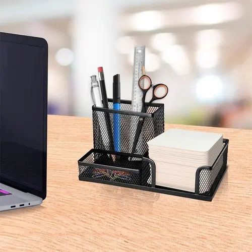 Organizador Porta Caneta Clips Lembretes Post-it mesa Escritório Papelaria Penteadeira Escrivaninha
