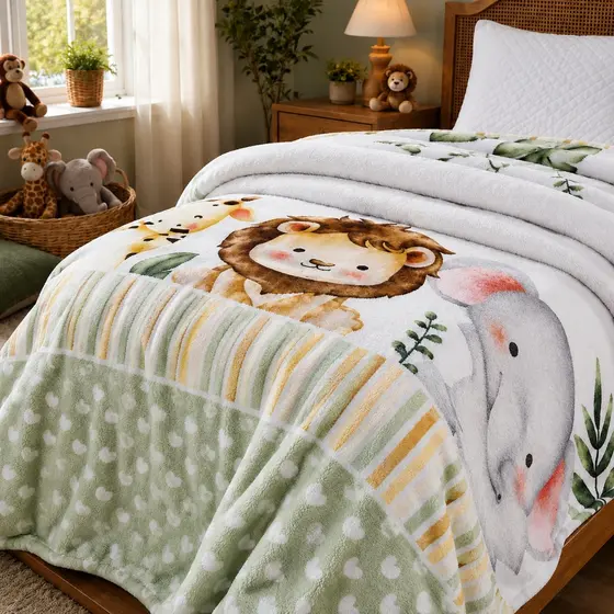 Manta Soft Estampada Infantil 2,20x1,55 (Decoração, Quarto, Solteiro)